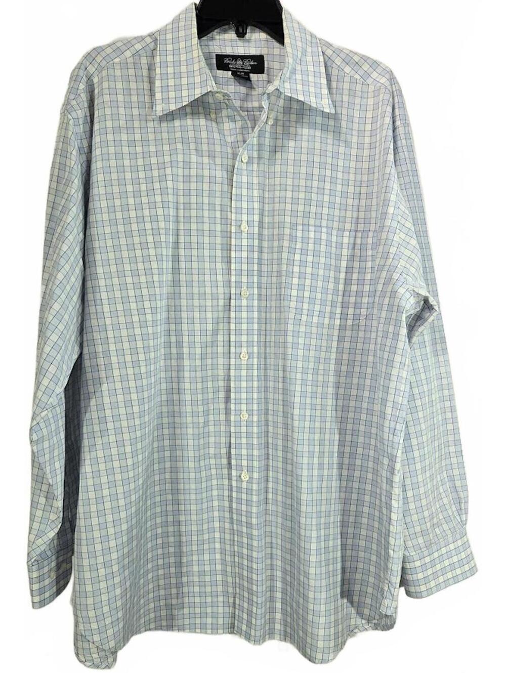 Brooks Brothers Country Club Men's Long Sleeve Button-Up Dress Shirt Size XL